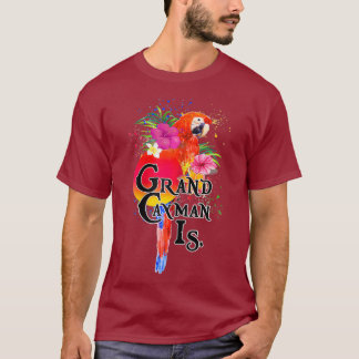T-shirt Femme Grand Cayman Islands Parrot Tee