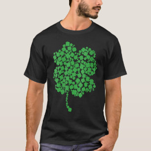 T-shirt Femme Grand Lucky Quatre Feuilles Clover St Patric