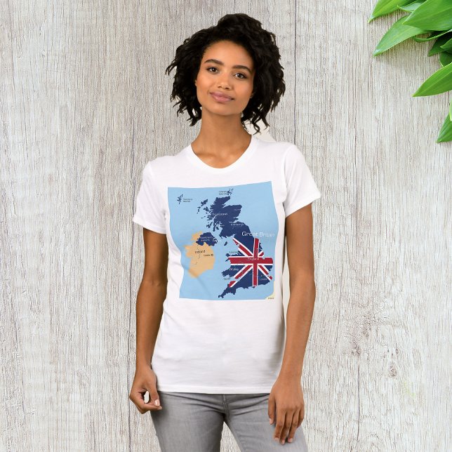 T-shirt Femme Grande-Bretagne (Créateur téléchargé)