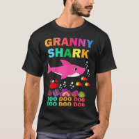 Femme Granny Shark Shirt jumeler famille mère