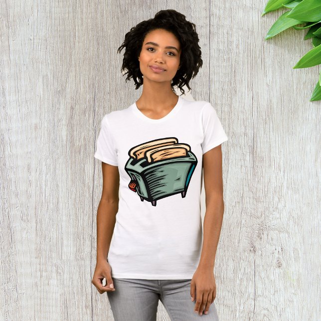 T-shirt femme grille-pain vert (Créateur téléchargé)