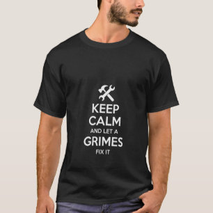 T-shirt Femme Grimes drôle Nom de famille Anniversaire Arb