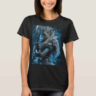 T-shirt femme guerrière vikinga 