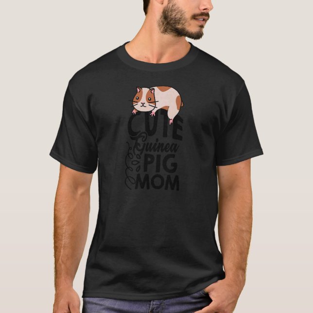 T-shirt Femme Guinée Pig Maman Graphic Guinée Pig Propriét (Devant)