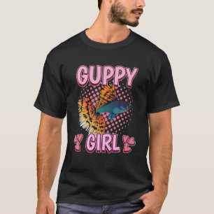 T-shirt Femme Guppy Girl Citation Poisson Aquarium Propri