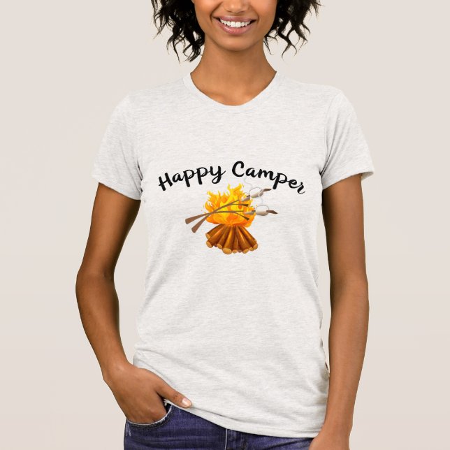 T-shirt Femme - Happy Camper (Devant)
