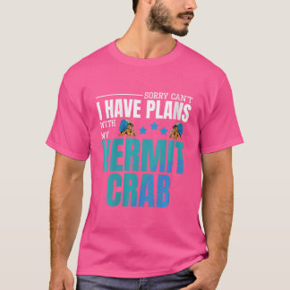 T-shirt Femme Hermite Propriétaire de crabe Funny Hermite