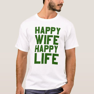 T-shirt Femme heureuse vie heureuse