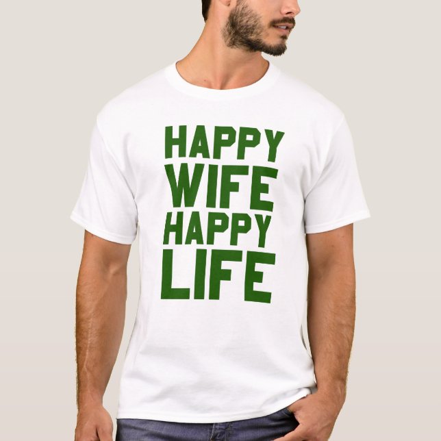 T-shirt Femme heureuse vie heureuse (Devant)