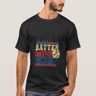 T-shirt Femme Hey Batter Batter Swing Softball Coquette B