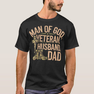 T-shirt Femme Homme De Dieu Vétérinaire Mari Papa Christia