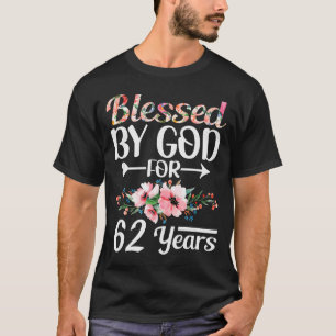 T-shirt Femme homme pour son 62e anniversaire béni par Die