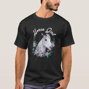 T-shirt Femme Horse Girl Graphic Horse Lover Équestre R
