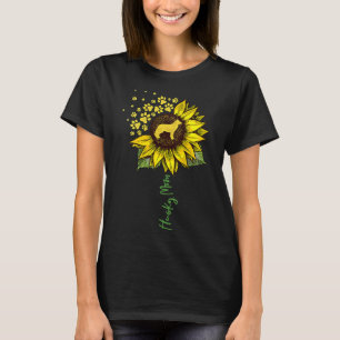 T-shirt Femme Husky Maman tournesol Sibérien Husky Chien M