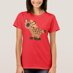 T-shirt femme Hyena Cartoon sympa