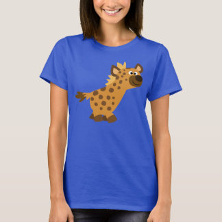 T-shirt femme hyène de dessin animé mignon