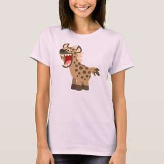 T-shirt Femme Hyène de Dessin Animé Mignonne et Af