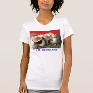 T-shirt Femme I Love Guinée Chiens T Shirt
