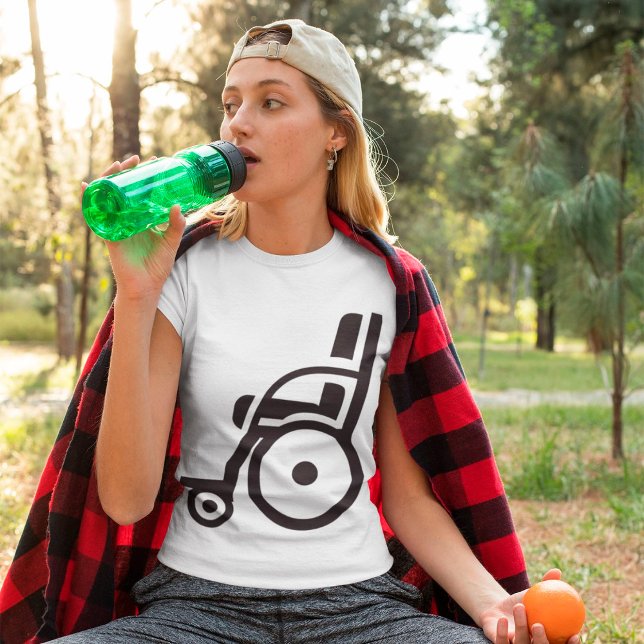 T-Shirt Femme Icône De Fauteuil Roulant (Créateur téléchargé)