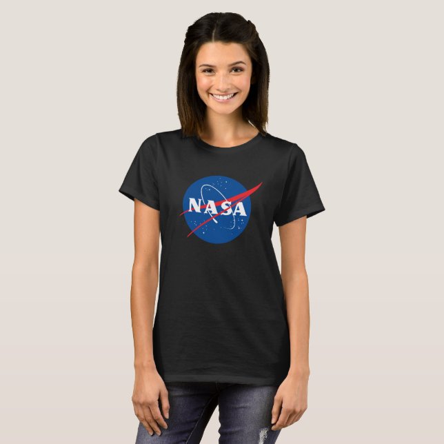 T-shirt femme Iconic NASA (Eclipse Black) (Devant entier)