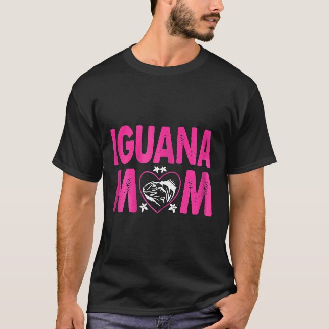 T-shirt Femme Iguana Maman Animaux Animaux T (Devant)