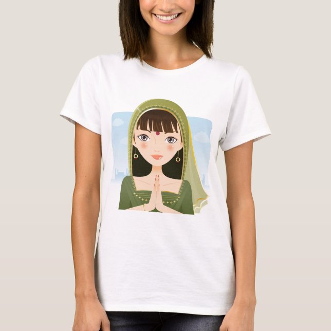 T-shirt Femme indienne (Devant)
