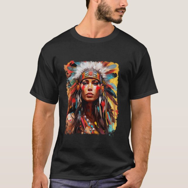 T-shirt femme indienne (Devant)