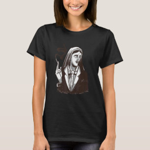 T-shirt Femme indienne fume la cigarette