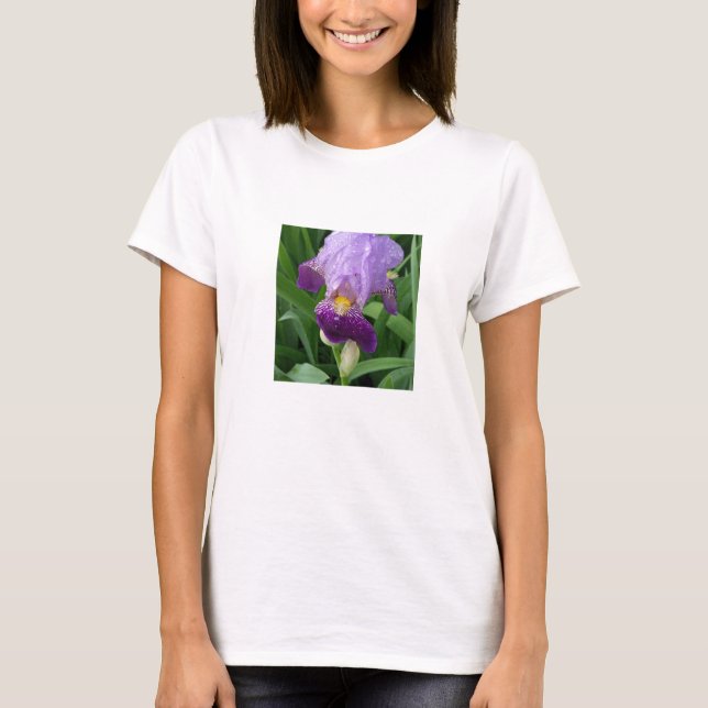 T-shirt femme Iris violet (Devant)