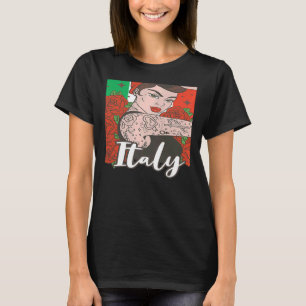 T-shirt Femme Italienne Femme Italie Fille