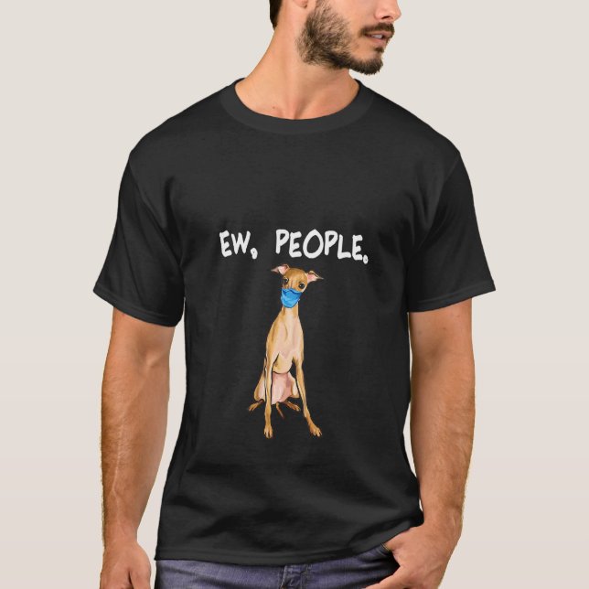 T-shirt Femme Italienne Greyhound Ew Personnes Chien Porta (Devant)