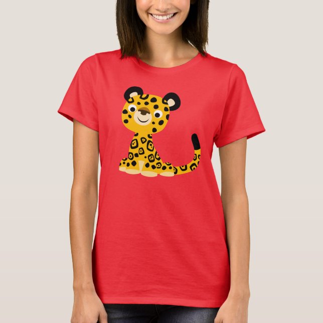 T-shirt Femme Jaguar pour caricature sympa (Devant)