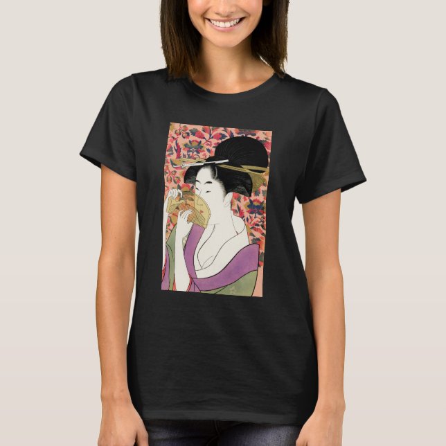 T-SHIRT FEMME JAPONAISE AVEC COMB (Devant)