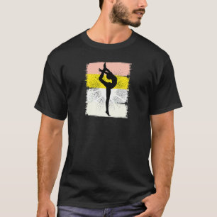 T-shirt Femme Jaune Femme Gymnastique Filles acrobatique A