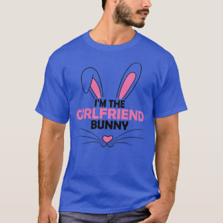 T-shirt Femme Je suis la petite amie Bunny Graphic mignonn