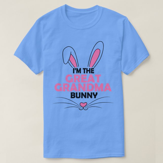 T-shirt Femme Je suis le grand lapin grand-mère Graphic mi (Design devant)