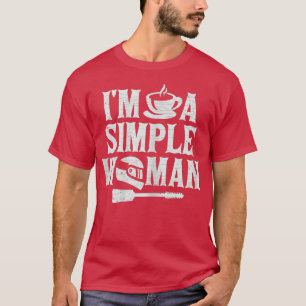 T-shirt Femme Je suis une femme simple moto moto moto moto