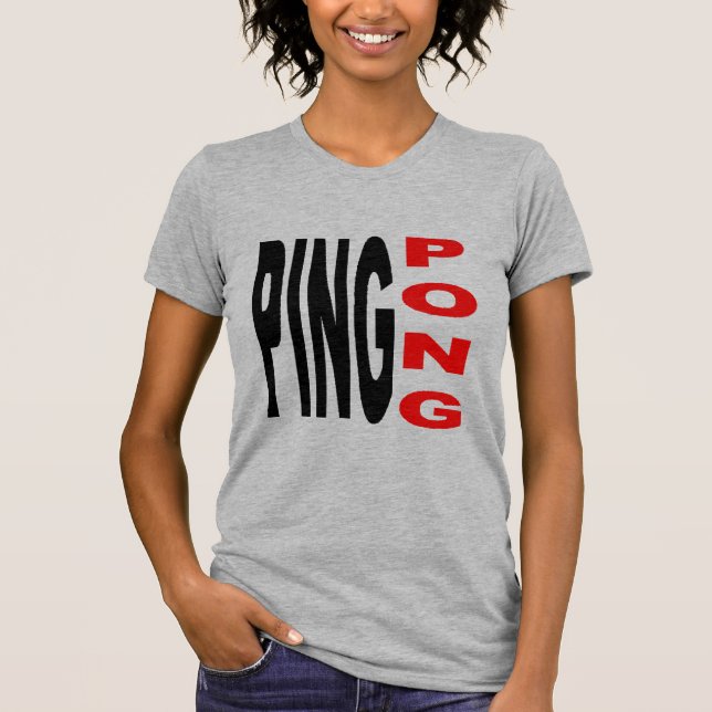 T-shirt Femme jersey fin PING PONG (Devant)