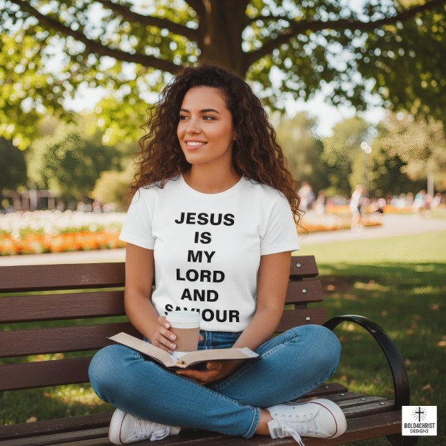 T-shirt femme "Jésus est mon Seigneur et sauveur" (Créateur téléchargé)