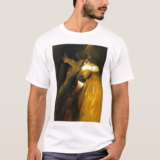 T-shirt Femme Jouant Au Cello (Devant)