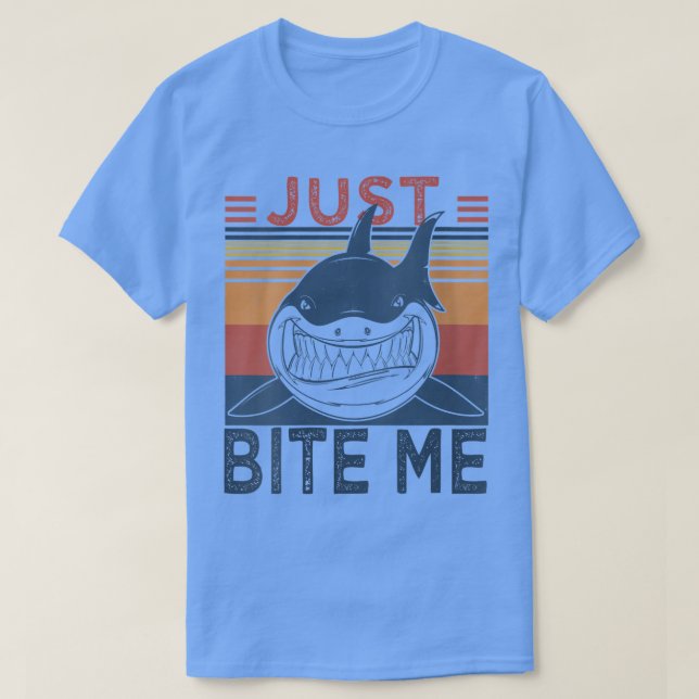 T-shirt Femme juste mordre MeFunny Cool de pêche requin VN (Design devant)