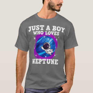 T-shirt Femme Juste Un Garçon Qui Aime Neptune VNeck