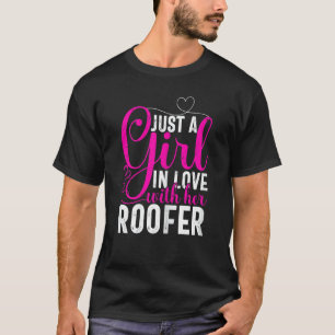 T-shirt Femme Juste Une Fille Amoureuse Avec Son Toit De T
