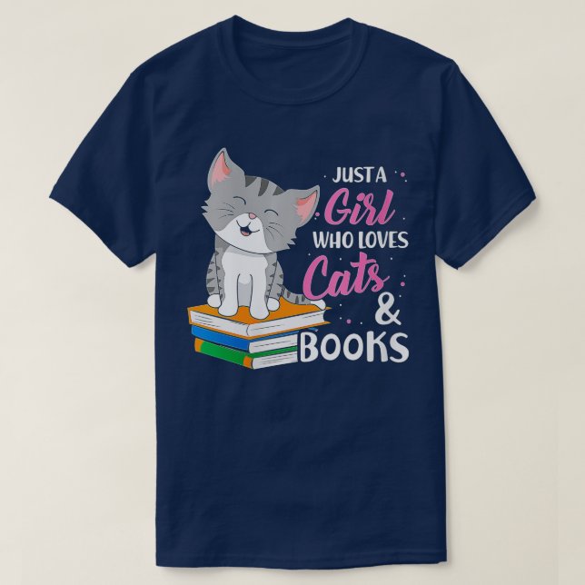 T-shirt Femme Juste Une Fille Qui Aime Les Chats Et Les Li (Design devant)
