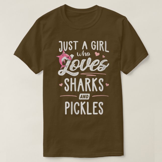 T-shirt Femme Juste Une Fille Qui Aime Les Requins Et Les  (Design devant)