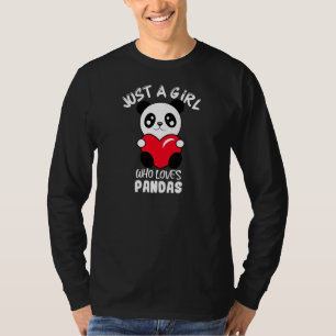 T-shirt Femme Juste Une Fille Qui Aime Pandas Panda Bear C