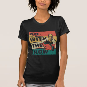 T-shirt Femme Kayakiste Suivez Le Courant Sports