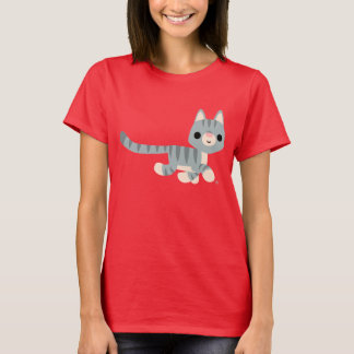 T-shirt femme Kitty caricature mignonne