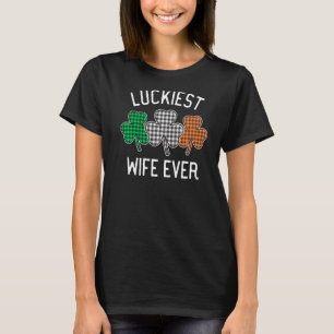 T-shirt Femme la plus chanceuse jamais St Patrick S Day Ir