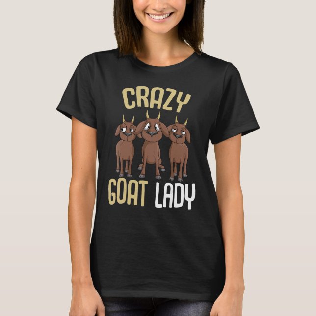 T-shirt Femme Lady Goat Lover (Devant)